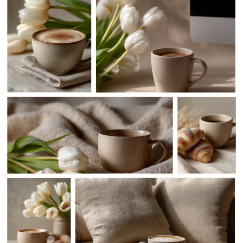 Pack tulipes, café & décoration cocooning