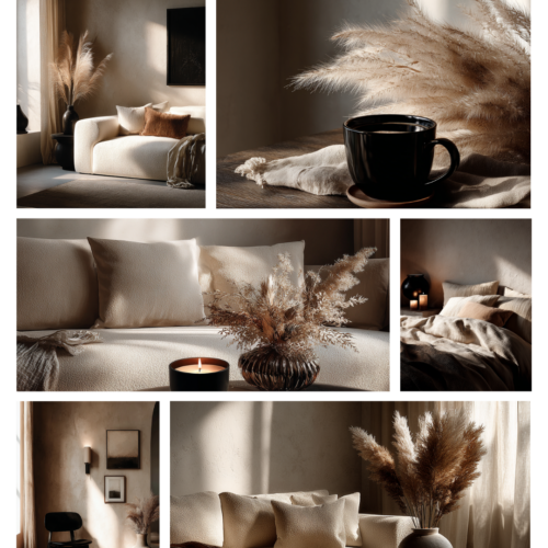 Pack photos cosy feminine interiors